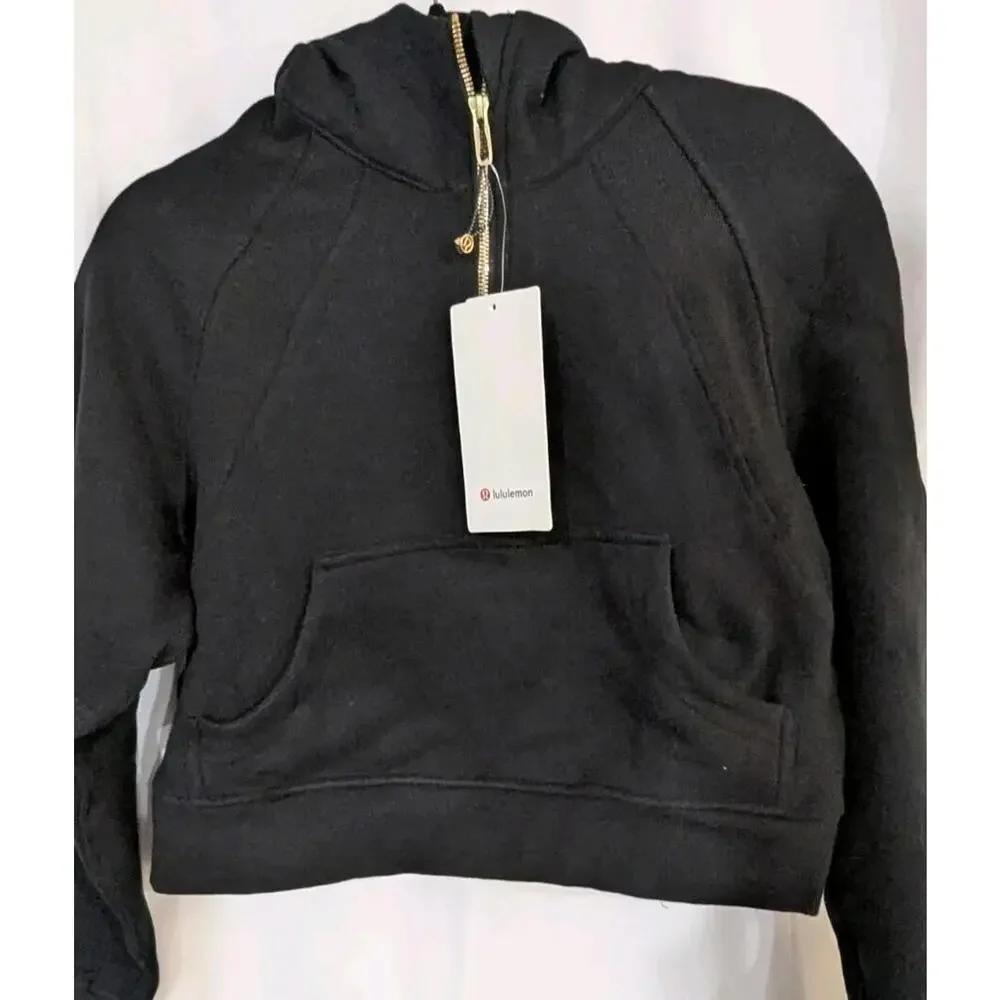 RARE Lululemon Scuba Half Zip Hoodie – Black/Gold (S/M, HK IMPORT) - Picture 2 of 7
